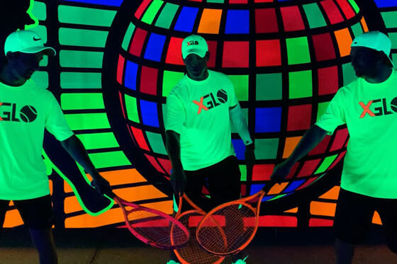 XGlosive Blacklight Tennis Party of the Year at TCA!